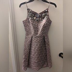 Kate Spade Flora embellished mini dress